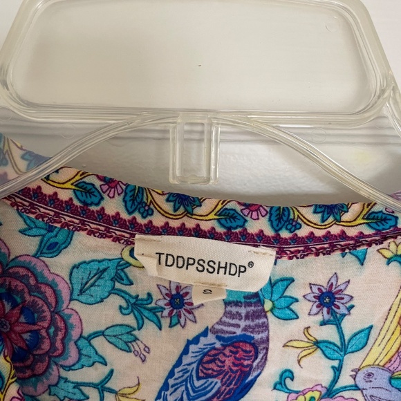 TRADED-Topshop Boho Mini Lovebird Dress - Picture 5 of 6